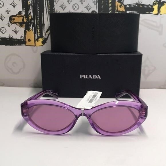 New Authentic Prada Purple Sunglasses for Women PR26Z - Picture 6 of 12
